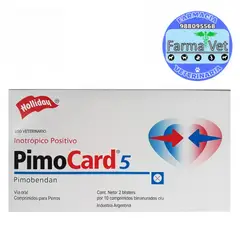 GENERICO - PIMOCARD (PIMOBENDAN 5 Mg) BLISTER X 10 COMPRIMIDOS