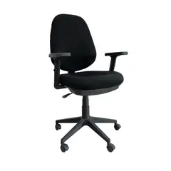 OFIDEAS - Silla Rudy Alta Brazos Regulables II Negro