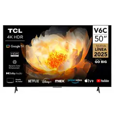 TCL - Televisor 50 UHD 4K 50C6V Google TV