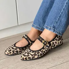 GENERICO - BALERINA TENDENCIA PANTERA TEXTURA PARA MUJER