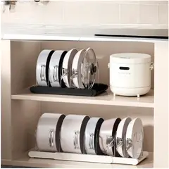 MINARI - Organizador Retráctil de Cocina para Ollas y Sartenes Blanco OT22