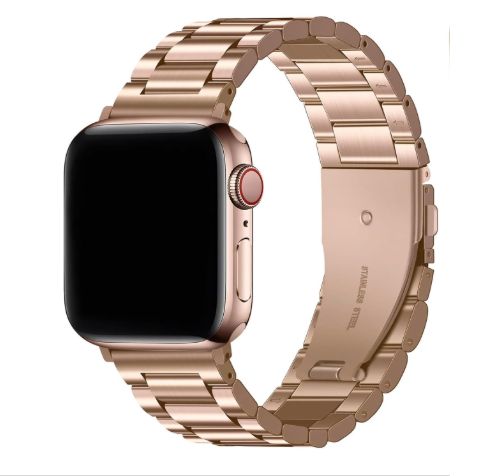 Correa Acero Eslabón Clásico para Apple Watch 38mm - ROSA GOLD