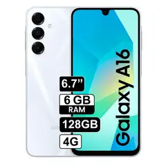 SAMSUNG - Celular Galaxy A16 4G 6GB+128GB - Blanco