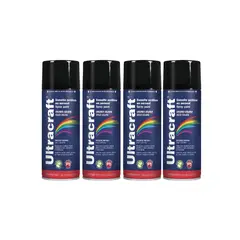 TRUPER - PINTURA EN SPRAY NEGRO BRILLANTE 400ML x4un ULTRACRAFT 40021