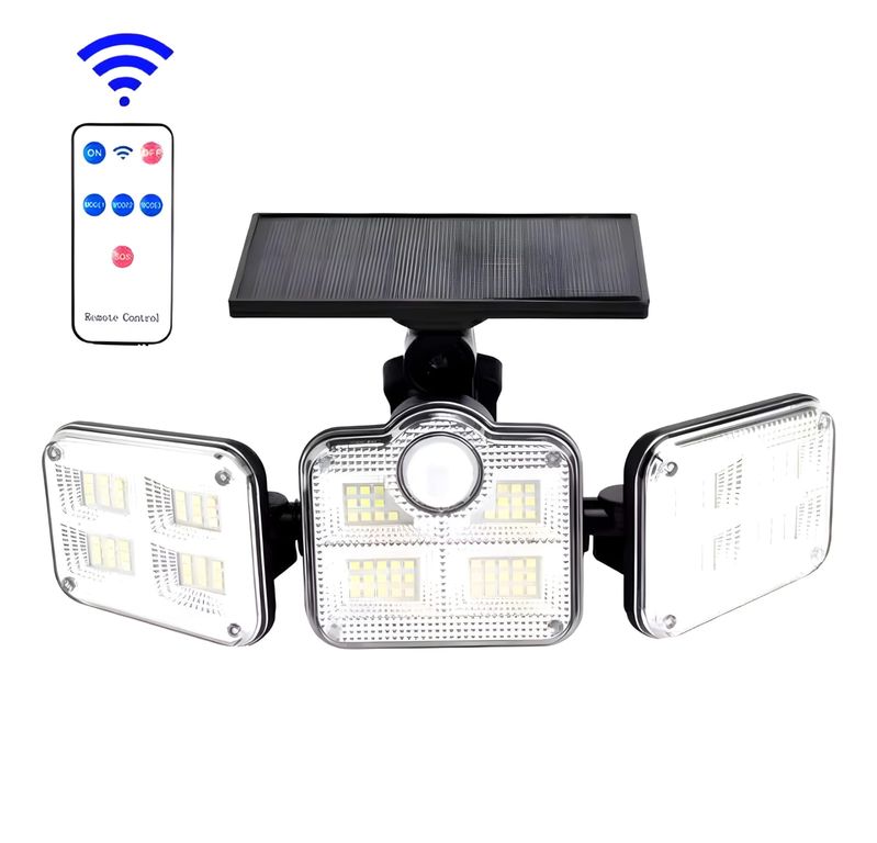 Lampara Led Con Panel Solar sensor movimiento