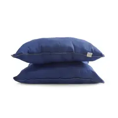 ARLIN TEXTIL - Pack de 2 Almohadas Nuth Microfibra Azul