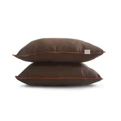 ARLIN TEXTIL - Pack de 2 Almohadas Nuth Microfibra Marron