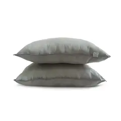 ARLIN TEXTIL - Pack de 2 Almohadas Nuth Microfibra Gris