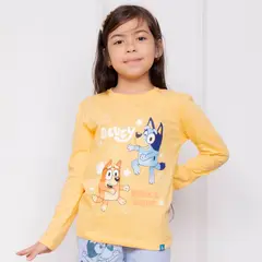 BLUEY - POLO NIÑA ML - JERSEY 100% ALGODON