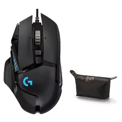 LOGITECH - Mouse Gamer G502 Hero Gaming 16KDPI 11 Botones Y Estuche
