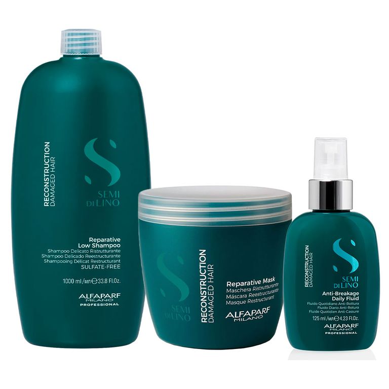 Reparative Low Alfaparf Shampoo 1000ml + Mask 500ml + Fluid 125 ml
