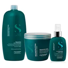 ALFAPARF MILANO - Reparative Low Alfaparf Shampoo 1000ml + Mask 500ml + Fluid 125 ml