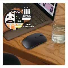 RYBIU IMPORT - Mouse Wireless sin Cables de Color Negro Y+Regalo Agendita