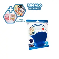 RYBIU IMPORT - Pack12 Alfombrilla Soporte de Mouse Azul Y+Regalo Agendita