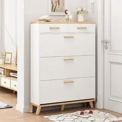 TU MESITA - Zapatera Vintage Frankie Color BlancoDuna