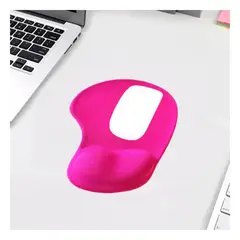 RYBIU IMPORT - Pack4 Base Tapete para Mouse en Fucsia Y+Regalo Stickers