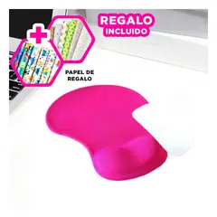 RYBIU IMPORT - Base Tapete para Mouse en Fucsia Y+Papel de Regalo