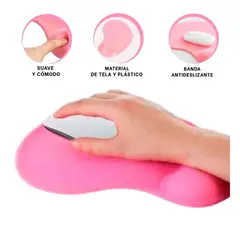 RYBIU IMPORT - Pack4 Base Mouse de PC en Color Rosado Y+Ligas de Regalo