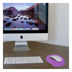 RYBIU IMPORT - Pack4 Base Tapete para Mouse en Lila Y+Regalo Stickers