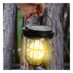 GENERICO - Pack2 Foco Solar con Sensor de Movimiento en Color Negro