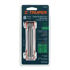 TRUPER - Juego De 8 Llaves Torx Tipo Navaja 15569