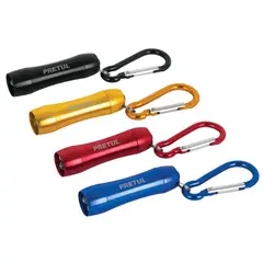 PRETUL - Llavero tipo linterna con LED incluye pila LR44 - 26003