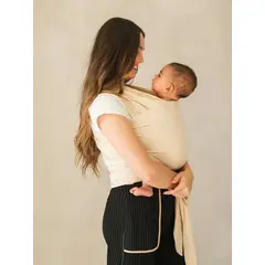 GENERICO - Fular NEW BORN Nemito 100% algodón BEIGE CLARO