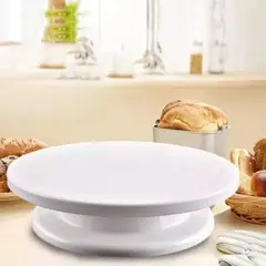 START FG - Porta torta Giratoria para decoracion de pastel en blanco