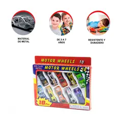 GENERICO - Pack6 Carro de Juguete 10 Piezas Y+Regalo Agendita