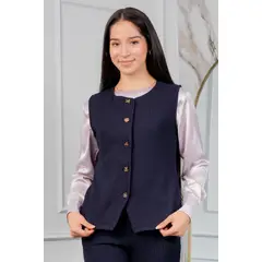 GENERICO - Chaleco con Botones Texturizado