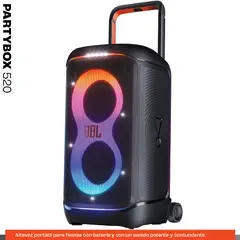JBL - Partybox 520 Parlante Bluetooth 400W Portatil IPX4 15H