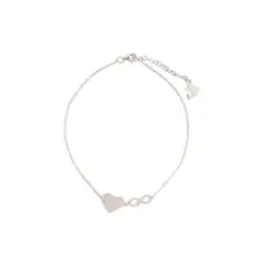 CLEO JOYAS & ACCESORIOS - Tobillera Infinity Plateado Plata