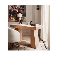 TU MESITA - Escritorio Asthetic Tendencia Romano Madera Pino color Natural Madera Pino Estructura de Madera