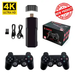 GENERICO - Consola Game Stick x2 Plus 30000 juegos mandos recargables