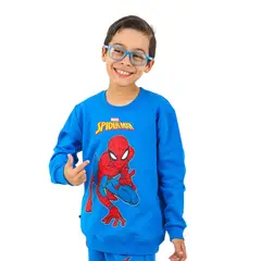 MARVEL - POLERA BASICA SPIDERMAN AZUL NIÑO