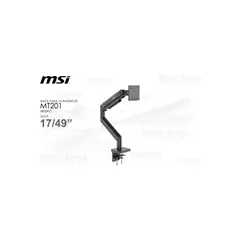 MSI - Soporte De Monitor Mag Mt201 Para Pantallas De 17 A 49 Pulgadas, Ajustable Y Resistent