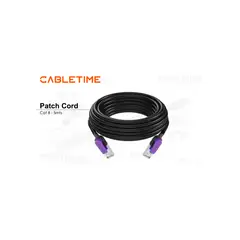 GENERICO - Cable De Red Cat-8 Cabletime De 5 Metros - Alta Velocidad Y Rendimiento Óptimo Para Tu Con