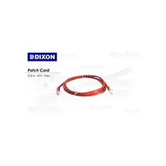 DIXON - Cable De Red Patch Cord Cat 6 3M - Conexión Rápida Y Fiable, Color Rojo