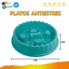 GENERICO - Plato Antiestrés Grande para Mascotas