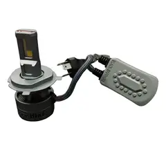 GENERICO - Kit Foco Led Iron Black Sapphire H4 Csp 75w Canbus 12v