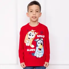 BLUEY - POLO NIÑO ML - JERSEY 100% ALGODON