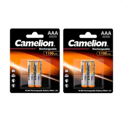 CAMELION - Pilas Recargables Aaa 1100mAh 4 unidades