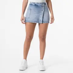 FITS ME - Short Denim Stretch Mujer Sanbry