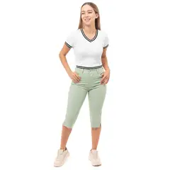 SQUEEZE - Cropped Snicker Drill Stretch Yirah Mujer