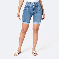 Pionier - Short Cropped Denim Stretch Mujer Yennifer