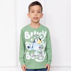 BLUEY - POLO NIÑO ML - JERSEY 100% ALGODON