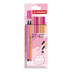 STABILO - Marcadores x8 Pink Pen 68 y Point 88