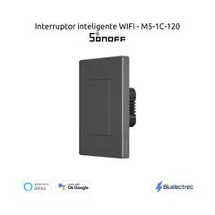 SONOFF - Interruptor de luz mecánico inteligente Wifi - M5-1C-120