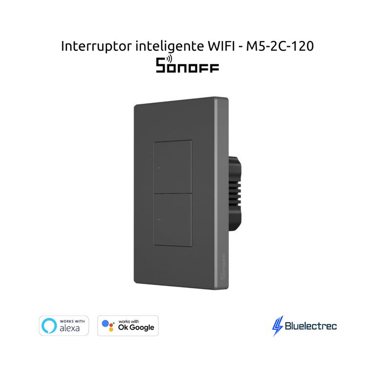 Interruptor de luz mecánico inteligente Wifi - M5-2C-120
