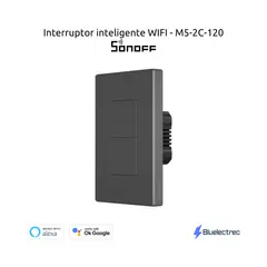 SONOFF - Interruptor de luz mecánico inteligente Wifi - M5-2C-120